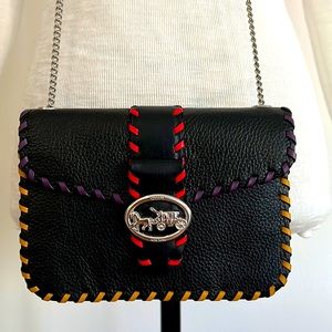 Genuine Coach Georgie Crossbody Black